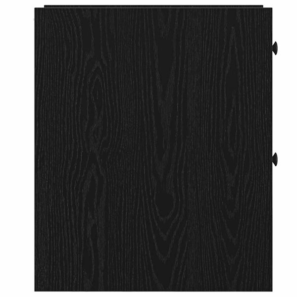 Badmöbel Set Schwarz Eichen-Optik 80cm