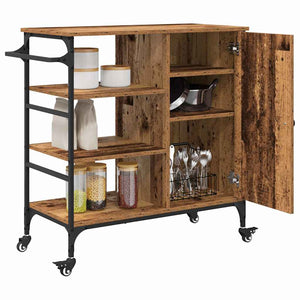 Küchenwagen Altholz 87,5x39x84,5 cm