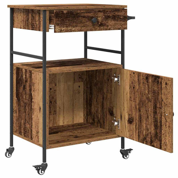 Küchenwagen Altholz 56x43x89,5 cm