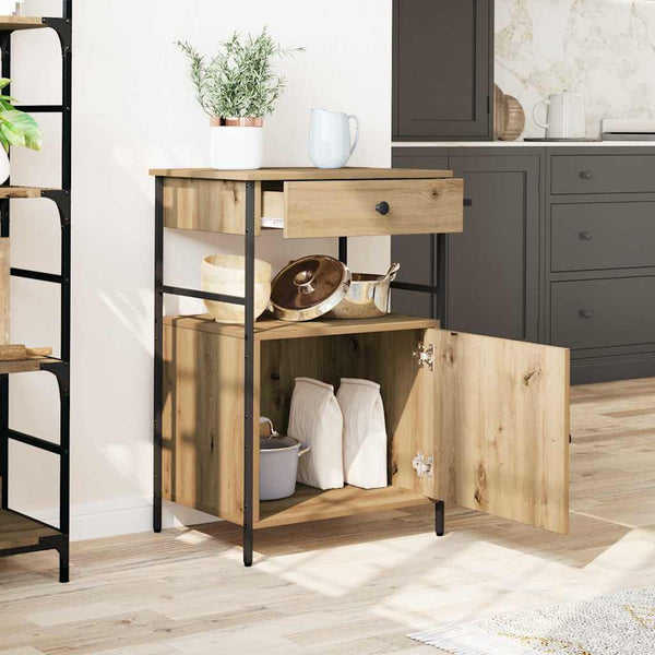 Küchenwagen Artisan Eiche 56x43x89,5 cm