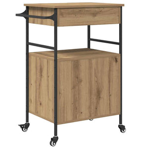 Küchenwagen Artisan Eiche 56x43x89,5 cm