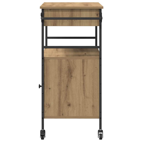Küchenwagen Artisan Eiche 56x43x89,5 cm