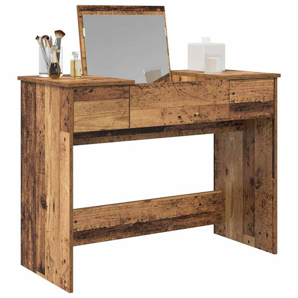 Kosmetiktisch Altholz mit Schubladen