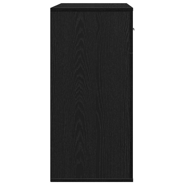 Schwarzes Sideboard Eichen-Optik 78x38x80cm