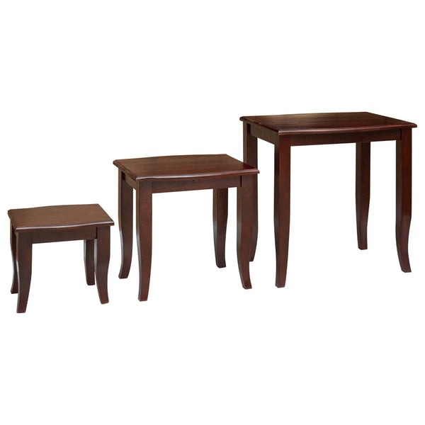 Nesttische 3er Set Braun Mahagoni