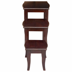 Nesttische 3er Set Braun Mahagoni