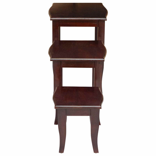 Nesttische 3er Set Braun Mahagoni