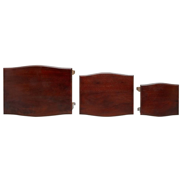 Nesttische 3er Set Braun Mahagoni