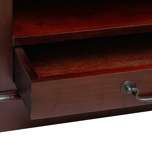 Eck-TV-Schrank Mahagoni Braun