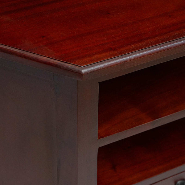 Eck-TV-Schrank Mahagoni Braun
