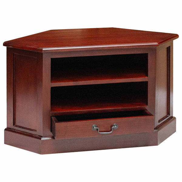Eck-TV-Schrank Mahagoni Braun