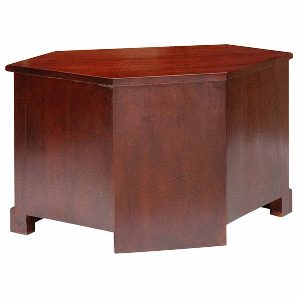 Eck-TV-Schrank Mahagoni Braun