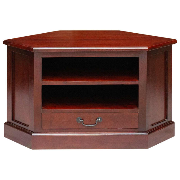 Eck-TV-Schrank Mahagoni Braun