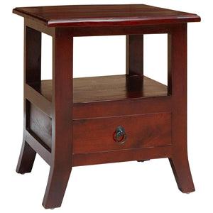 Nachttisch Braun Massivholz Mahagoni 40x40 cm