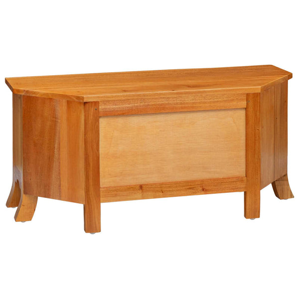 vidaXL Meuble TV Bois d'acajou massif Naturel 100 x 40,5 x 46 cm