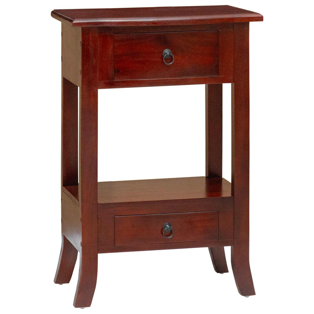 vidaXL Table console marron 50 x 29,5 x 76 cm Bois d'acajou massif