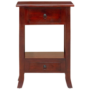 Konsolentisch Braun Mahagoni Massivholz 50cm