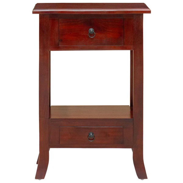 Konsolentisch Braun Mahagoni Massivholz 50cm