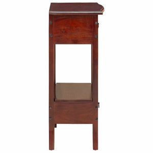 Konsolentisch Braun Mahagoni Massivholz 50cm