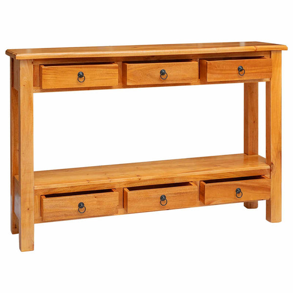 Konsolentisch Natur Massiv Mahagoni 115cm