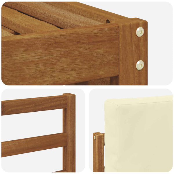 4-tlg. Outdoor-Sofagarnitur Akazie