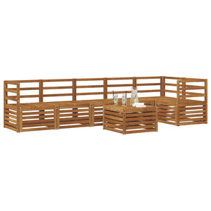Akazie Ecksofa Set 7-teilig