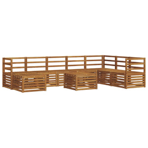 Ecksofa Set 9-teilig Akazie Massivholz