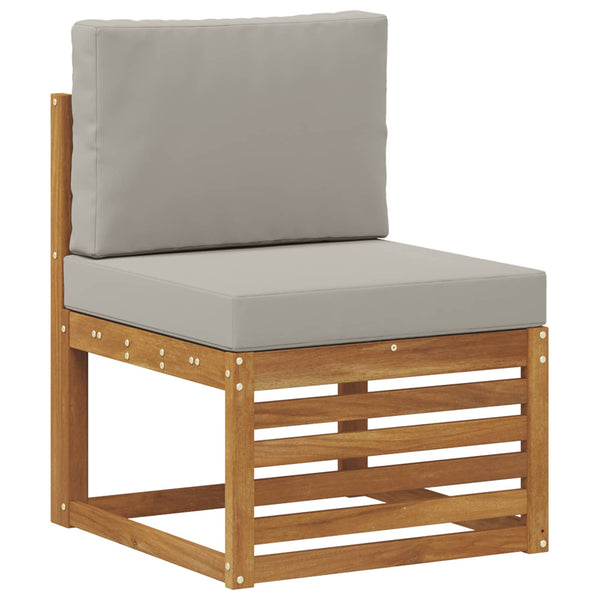 Ecksofa Set 11-teilig Akazie Hellgrau