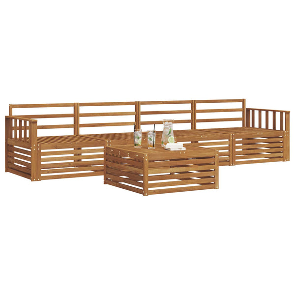 5-teilige Outdoor-Sofagarnitur Akazie