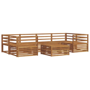 7-teilige Outdoor Sofagarnitur Natur