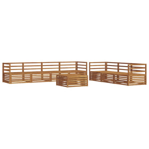 8-teilige Outdoor Sofagarnitur Natur