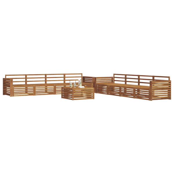 9-teilige Outdoor-Sofagarnitur Natur