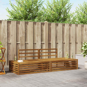 2-teiliges Outdoor-Sofa-Set Akazie