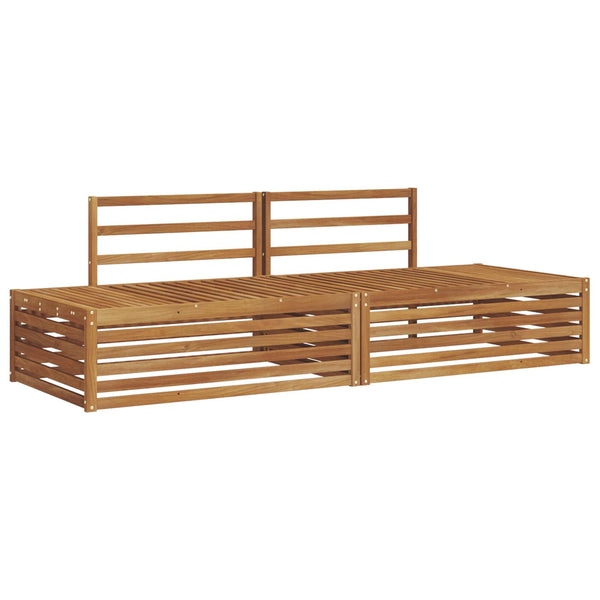 2-teiliges Outdoor-Sofa-Set Akazie