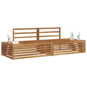 2-teiliges Outdoor-Sofa-Set Akazie