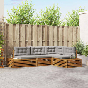 Outdoor Sofa Set mit Kissen, 4-teilig