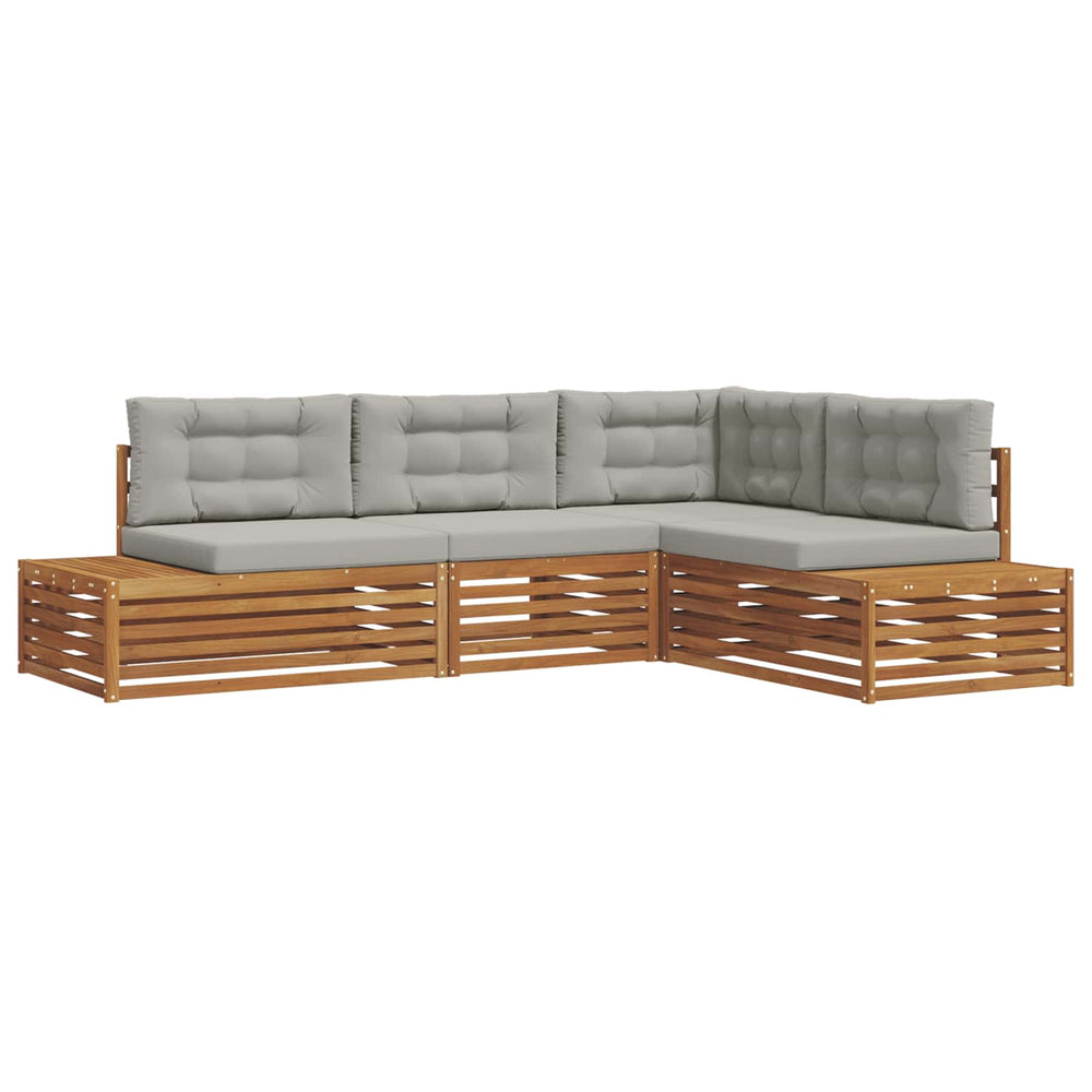 Outdoor Sofa Set mit Kissen, 4-teilig
