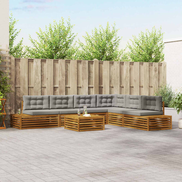 Outdoor Sofa Set mit Kissen, 7-teilig