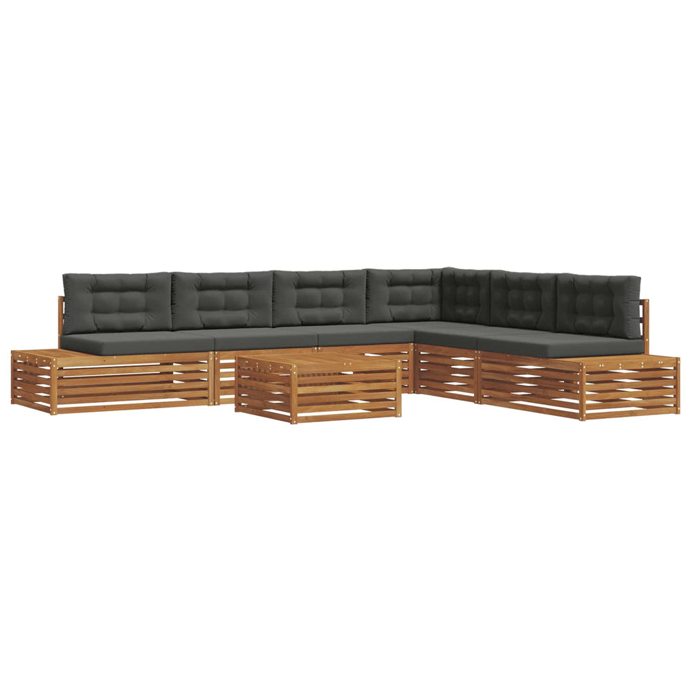 Outdoor Sofagarnitur mit Kissen, 7-teilig