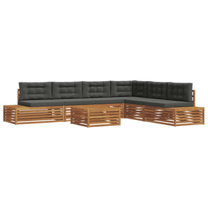 Outdoor Sofagarnitur mit Kissen, 7-teilig