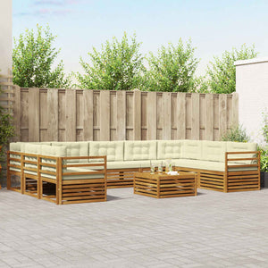 Outdoor Sofagarnitur Akazie 10-teilig
