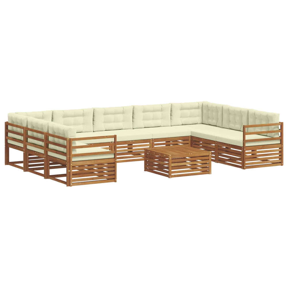Outdoor Sofagarnitur Akazie 10-teilig