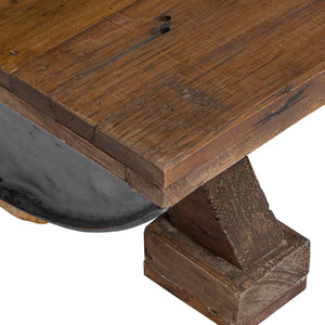 Couchtisch Holz Natur 90x50 cm