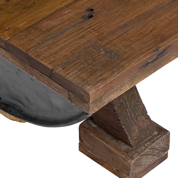 Couchtisch Holz Natur 90x50 cm
