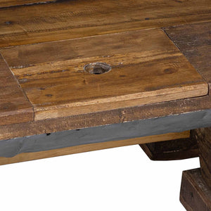 Couchtisch Holz Natur 90x50 cm