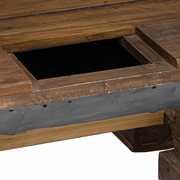 Couchtisch Holz Natur 90x50 cm