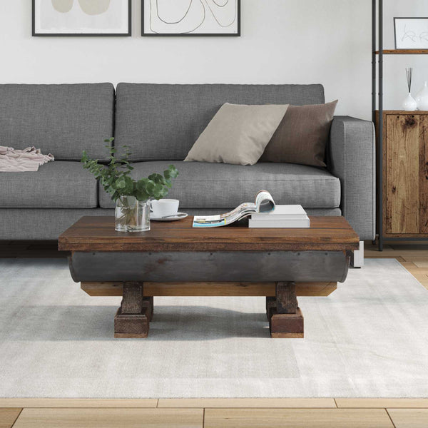 Couchtisch Holz Natur 90x50 cm