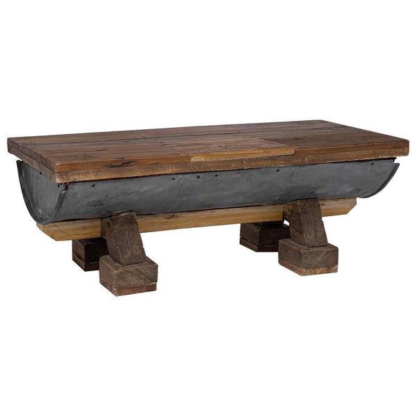 Couchtisch Holz Natur 90x50 cm