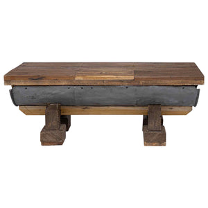 Couchtisch Holz Natur 90x50 cm