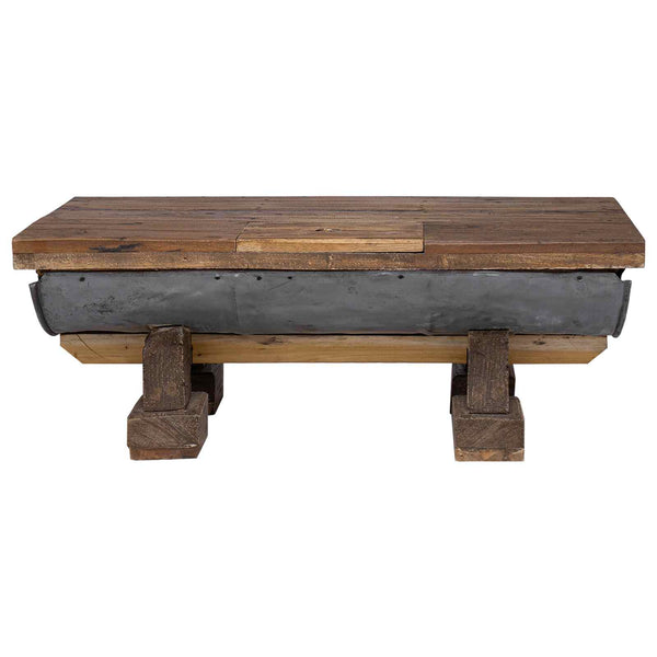 Couchtisch Holz Natur 90x50 cm